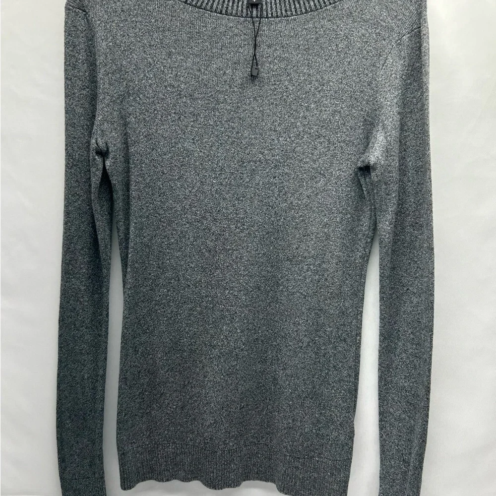 Express Gray Women's Sweater LG Round Neck Cotton Blend NWOT